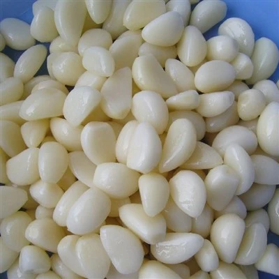 Gefrorener, frischer, vakuumverpackter, geschälter Knoblauch, mit Stickstoff gefüllte Knoblauchzehe